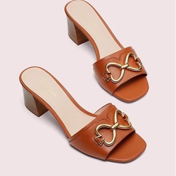 Kate Spade Elouise slip-on sandal heel shoes - Picture 2 of 3